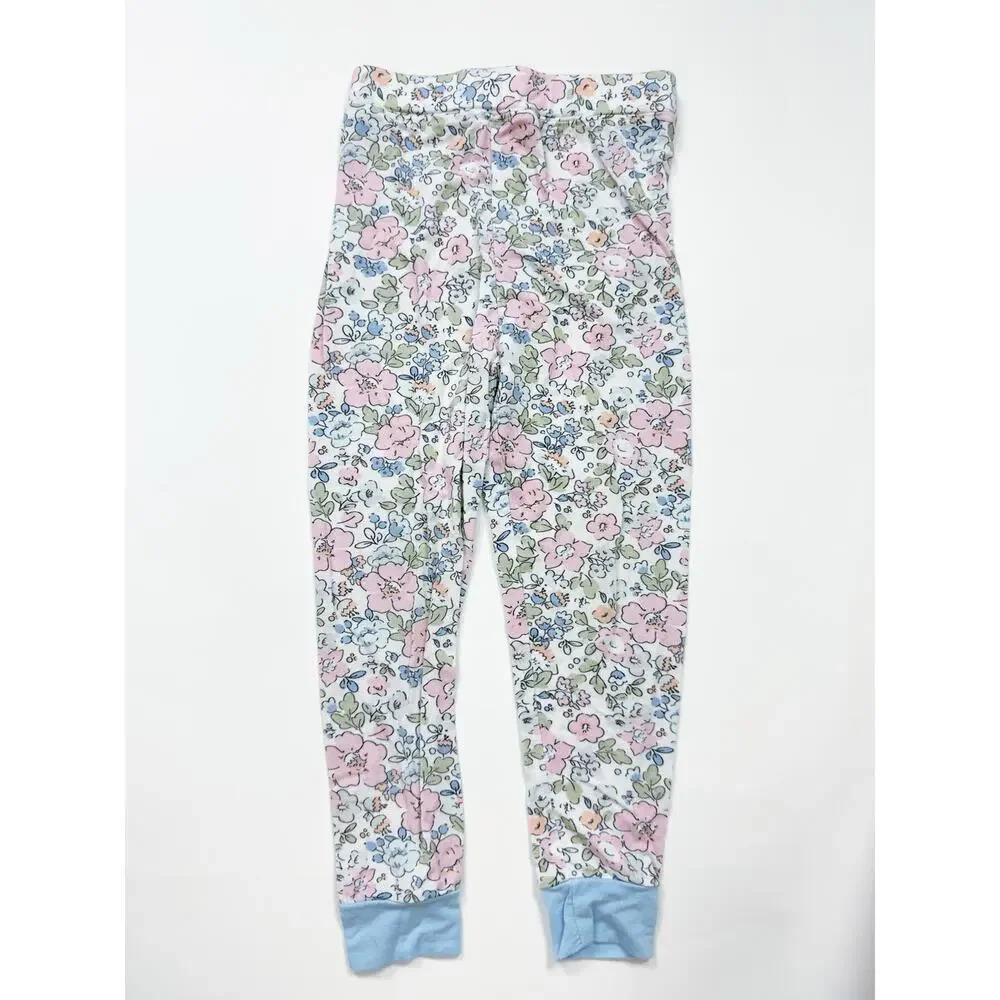 Stitchy Fish Pink Magnolia Bamboo Pajama Set in Blue
